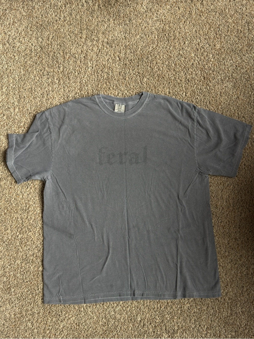 Vintage style comfort colors oversized graphic tee